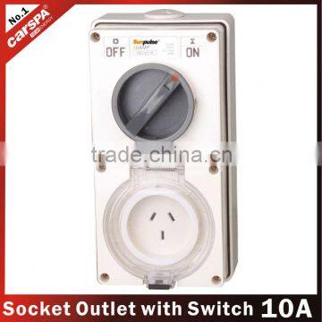 10A 250V combination switched sockets