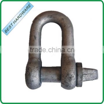 European Standard Small Dee Shackle with Screw Collar Pin