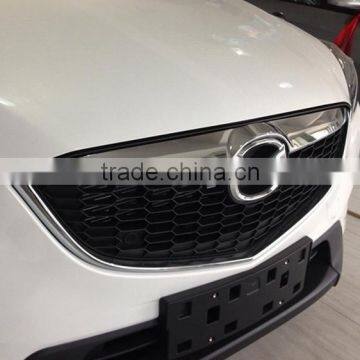 Front Center Grill Grid Grille Cover Trim ABS Chrome 1 Pcs For CX-5 2012 Accessories