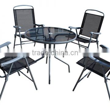 5pcs hot sale metal material chair and table/iron outdoor set