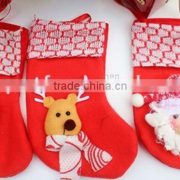 2015 hot selling beautiful christmas decoration christmas stocking