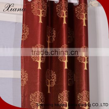 2016 classic curtain,red curtain textile,jacquard curtain fabric