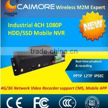 4ch 1080P Mnvr With 3g,Gps Wifi, ,Mobile Dvr With Gps 3g Wifi for ATM monitor