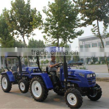 LZ304 30HP 4WD Mini small farm tractor with rops sunshade, 8F+8R shuttle gear