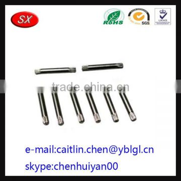 Professional customized Auto stainless steel knurled shaft