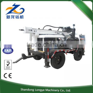 SLY510 Compertitive Price 260m Depth trailer Mounted hydraulic system water well drilling rig