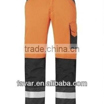 High visibility reflective heavy-duty cordura knee pad working trousers made in china