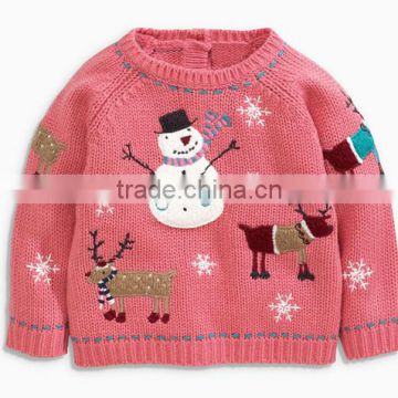 2016 Soft kids clothes chid knitting patterns children cartoon sweater