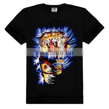 Tiger print china t shirts,t-shirts with cartoon print