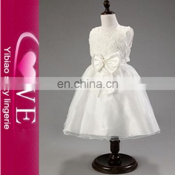 new arrivals formal dress with bowknot white flower girl dresses