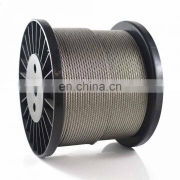 Non-magnetic Stainless Steel Wire Rope Price 6x7,6x19,6x37