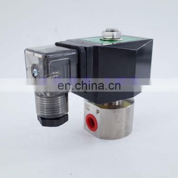 150bar 2 way water high pressure solenoid valve 1/4" 220V 24V 12V DC Orifice 2mm N.C GSPG-02 stainless steel 304 valve