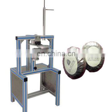 Manual hotel toilet washing hand  round soap pleat wrapping machine