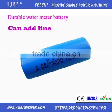 High capacity Non-rechargeable ER18505M 3000mAh Asize Lithium Battery