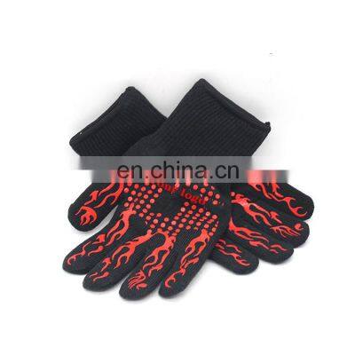 Extreme Heat Resistant BBQ Gloves Food Grade Kitchen Oven Mitts Non-slip Cooking Hot Glove for Grilling Welding Cutting