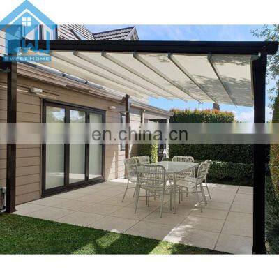 Waterproof Electric Folding Cover Aluminum Retractable Roof