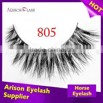 100% horse fur false eyelashes Qingdao manufacturers wholesale mink eyelash, synthetic eyelash, human hair eyelash, 3D lashes