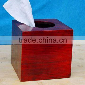 Laminated bamboo tissue box