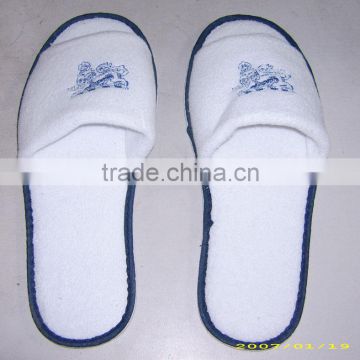 cheap open-toed white disposable slippers for hotel