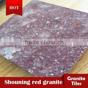 china shouning red granite tiles with competitive price