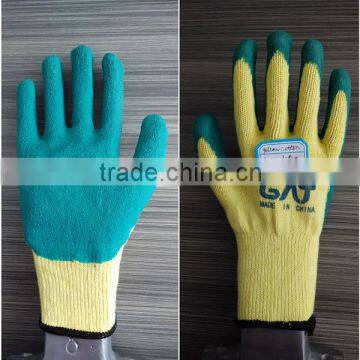 free sample 10 gauge cotton yarn latex coated waterproof hand glove