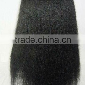 Hot selling lace wig brazilian hair yaki hair in lace wigs made in china