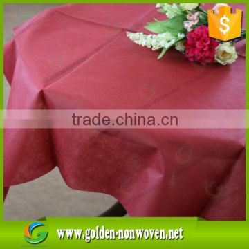 100% polypropylene spunbond non-woven tablecloth/table cloth material for disposable nonwoven tablecloth