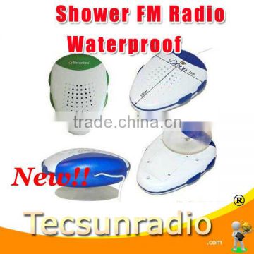 Hot sale Shower radio FM mini radio waterproof radio
