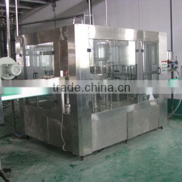 Small bottle washing filling and capping machine