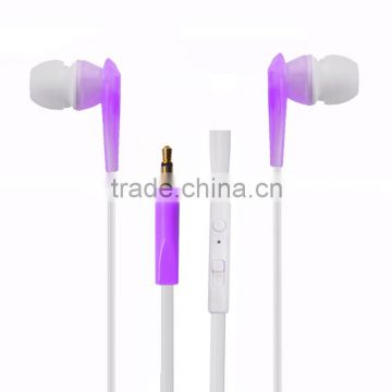 Earphones headphone with mic mobile earphone for mp3 player/mobile phone, sport earphone from shenzhen