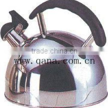special design stainless steel water kettle best whistling kettle with brown fix handle