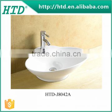 HTD-J8042A Porcelain Oval Design Wash Basin
