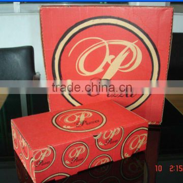 Food packing custom corrugated pizza box/high quality and reasonable price pizza box