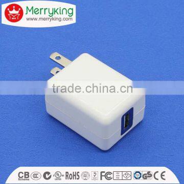 folding plug usa market 5Voltage 2.1a 2a 1a cellphone charger with California cec vi