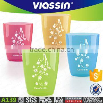 A139 new product plastic drinking cup 4pcs set shantou shuanghuan viassin
