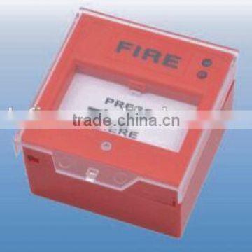 LED indicator fire hand actuated alarm button