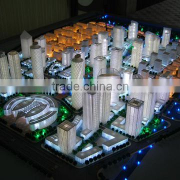 3D plexiglass building model with perfect lighting systerm