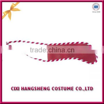 China wholesale red nylon 12" christmas stocking for kids