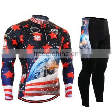 new cool design long sleeve cycling clothing custom pro team cycling Jersey