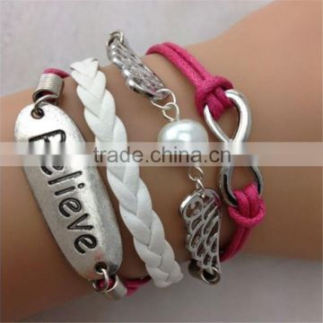 MYLOVE wristband red leather bracelet not silicone bracelet ML10152