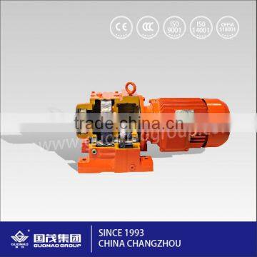 GUOMAO REDUCER GROUP R Series Inline Helical Gear Motor For Conveyors