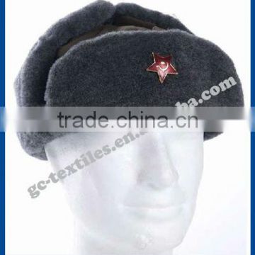 russia style fake fur bomber hat for winter