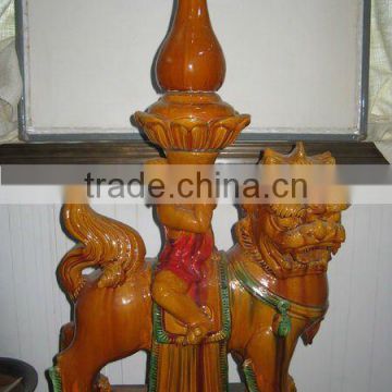 Chinese dragon oriental ceramic tiles roofing for roof ridge decoration