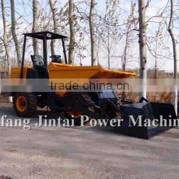 China 3t site dumper hot sale, with self laoding bucket