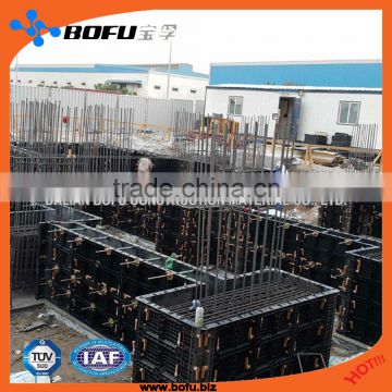 plastic formwork wall system for construction