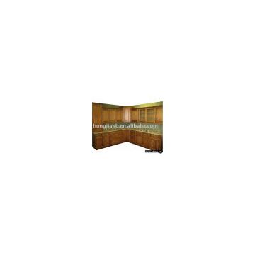 Solid wood Glaze Kitchen Cabinet (HJKC-80)