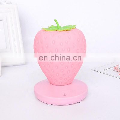 New product ideas 2020 strawberry promotional gifts Birthday LED night lamp for Holiday Gift