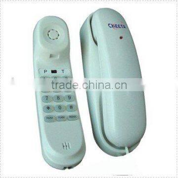 Rubber button wall mounted telephone slim telephone