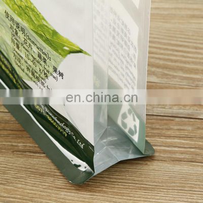 plastic clear front smell proof custom printed foil flower mylar bags with window