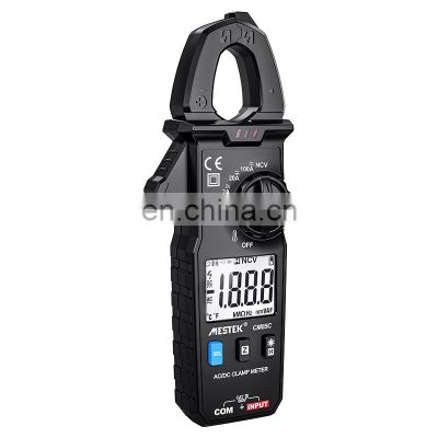 Mini Size Portable Digital Clamp Meter Temperature Data Hold Open Jaw 100 A 600 V Auto Range Resistance Clamp Meter